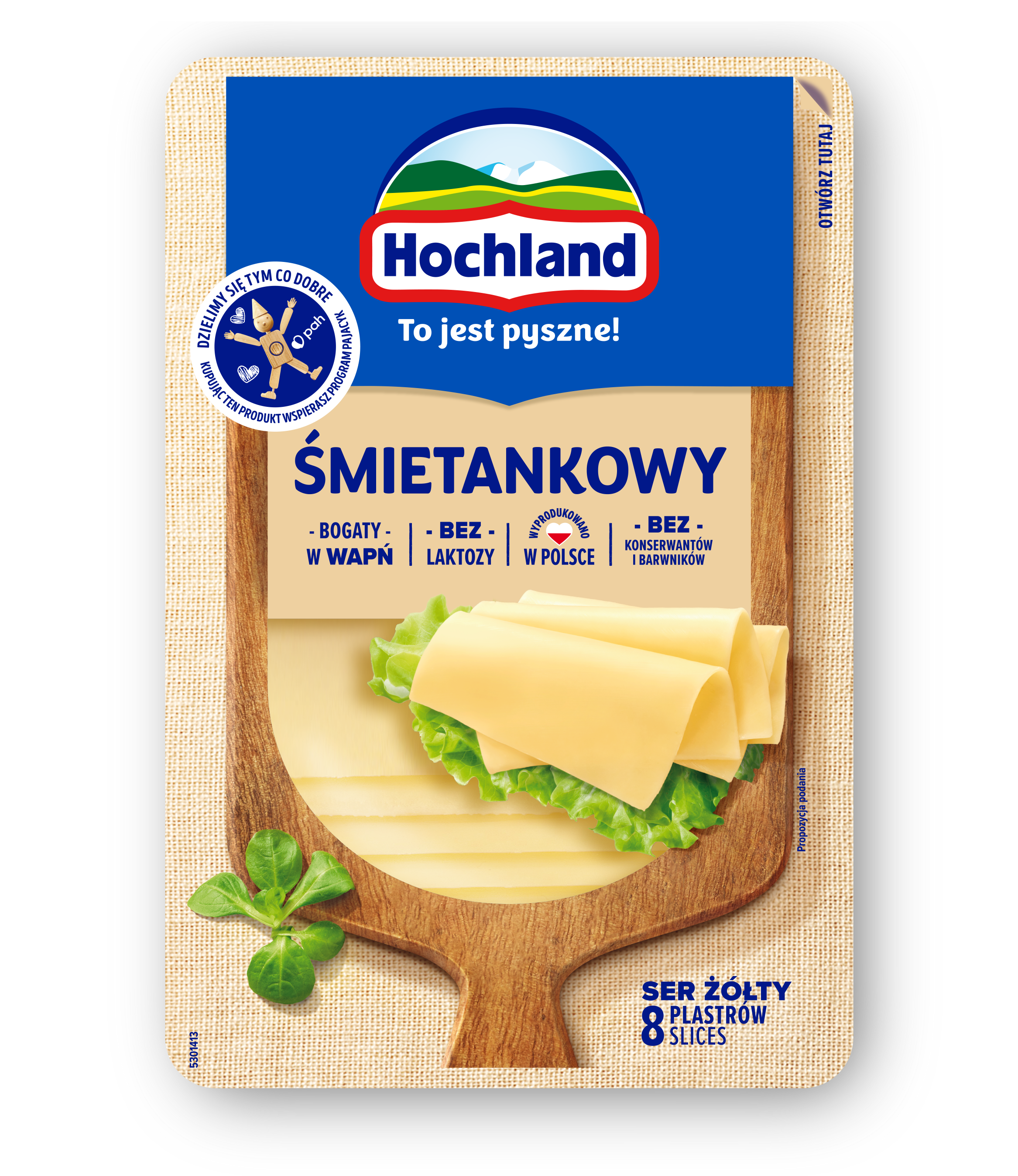 Ser żółty śmietankowy (plastry)