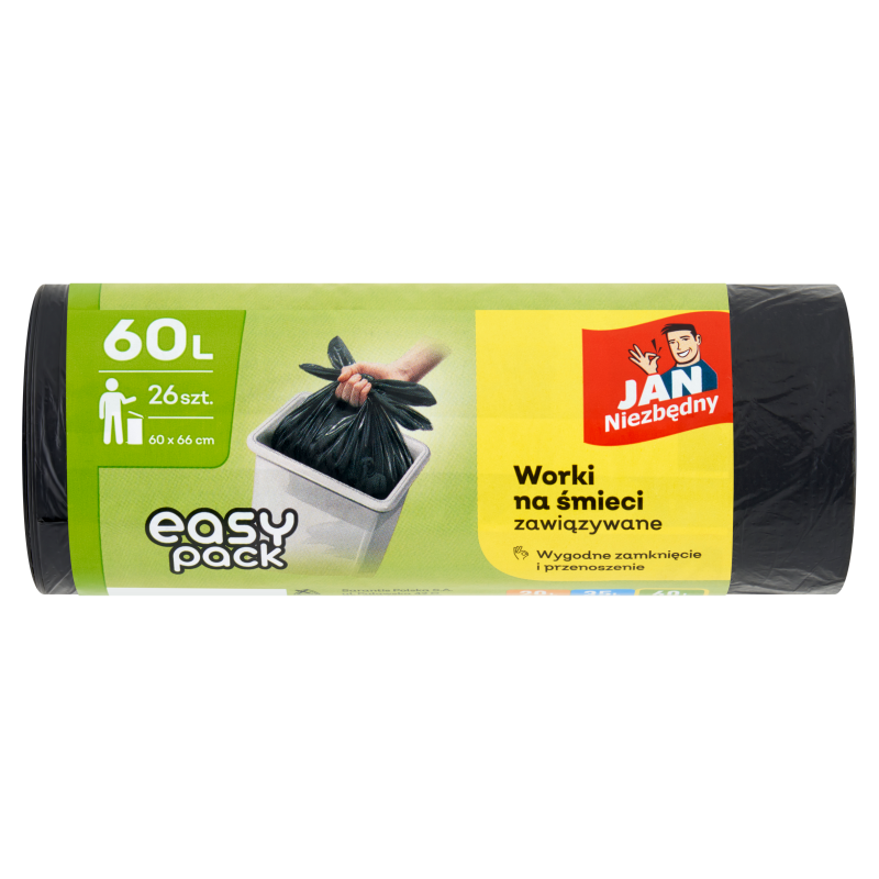 Worki na śmieci 60l 26 szt.