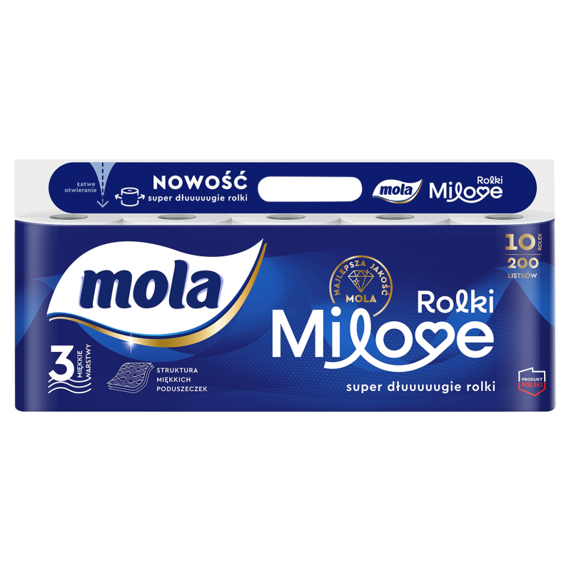 Papier toaletowy 3-warstwowy 10 rolek