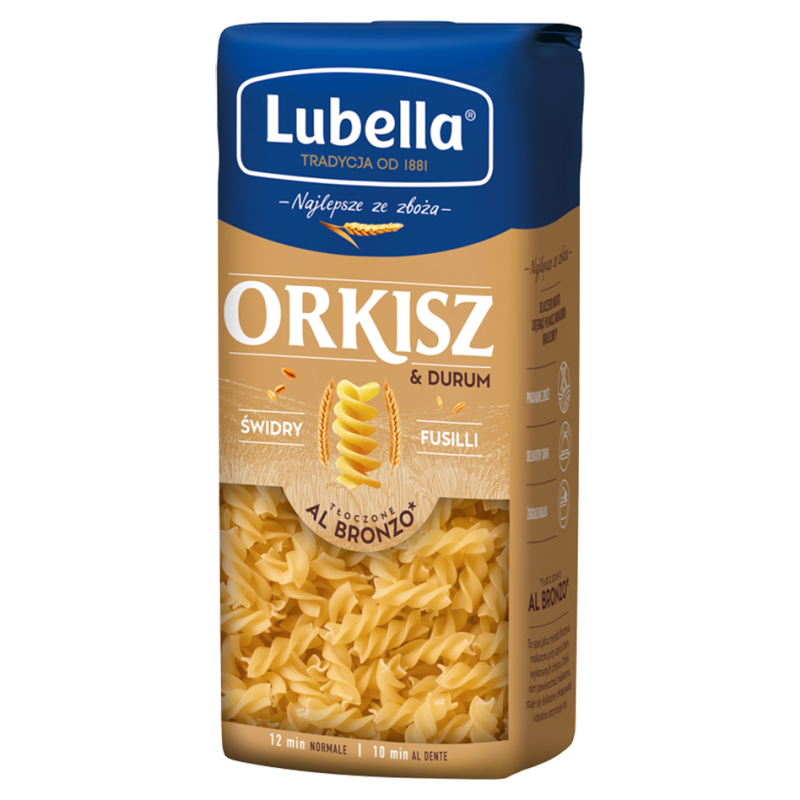 Makaron orkiszowy - świdry