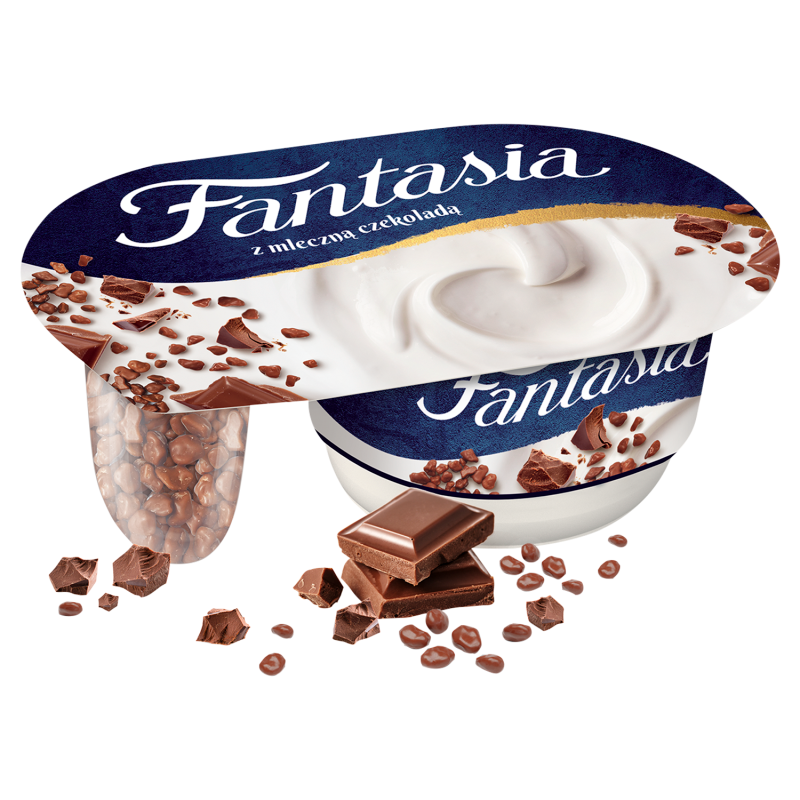 Jogurt kremowy z kawałkami czekolady mlecznej