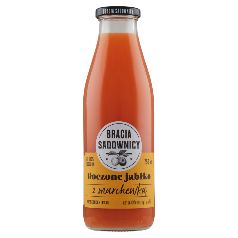 Tłoczone jabłko z marchewką
