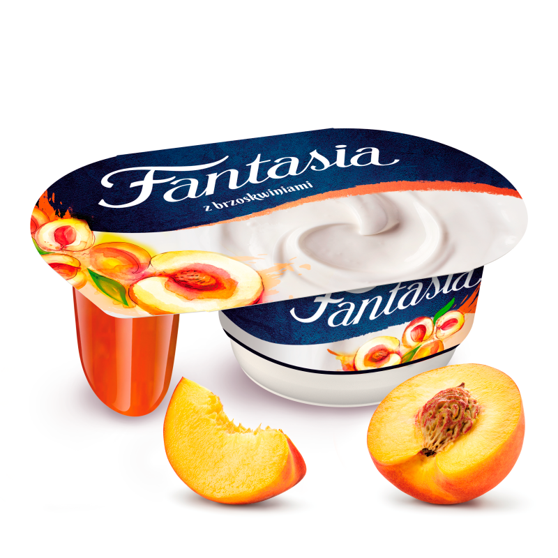 Jogurt kremowy z brzoskwiniami