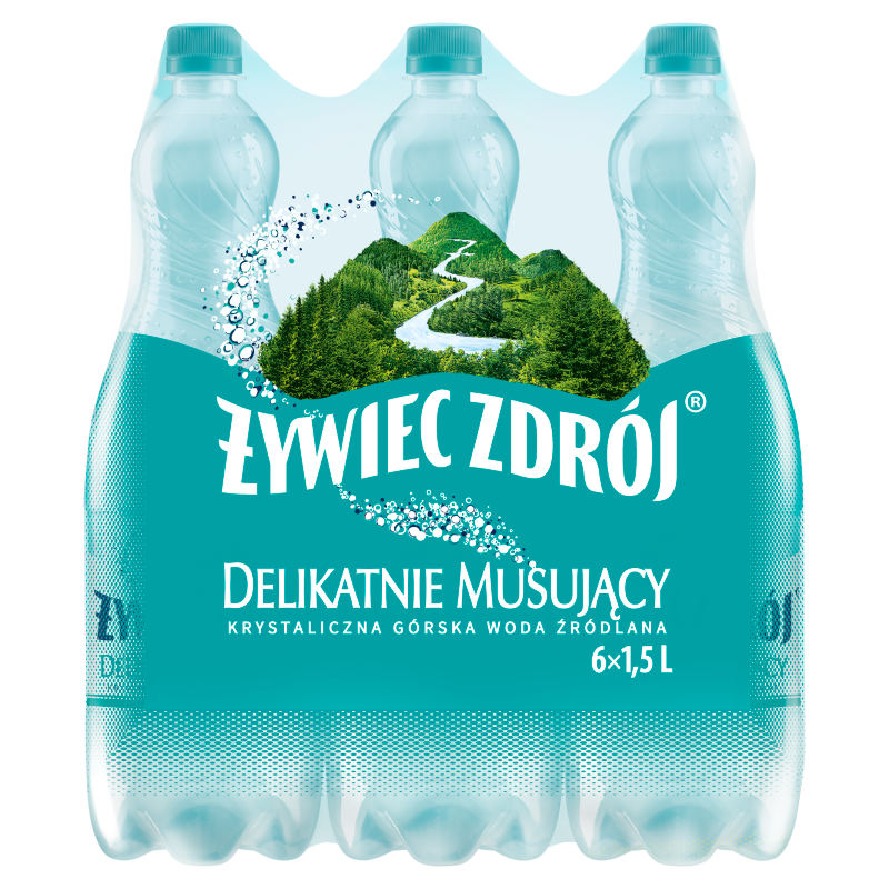 Delikatnie musujący Woda źródlana