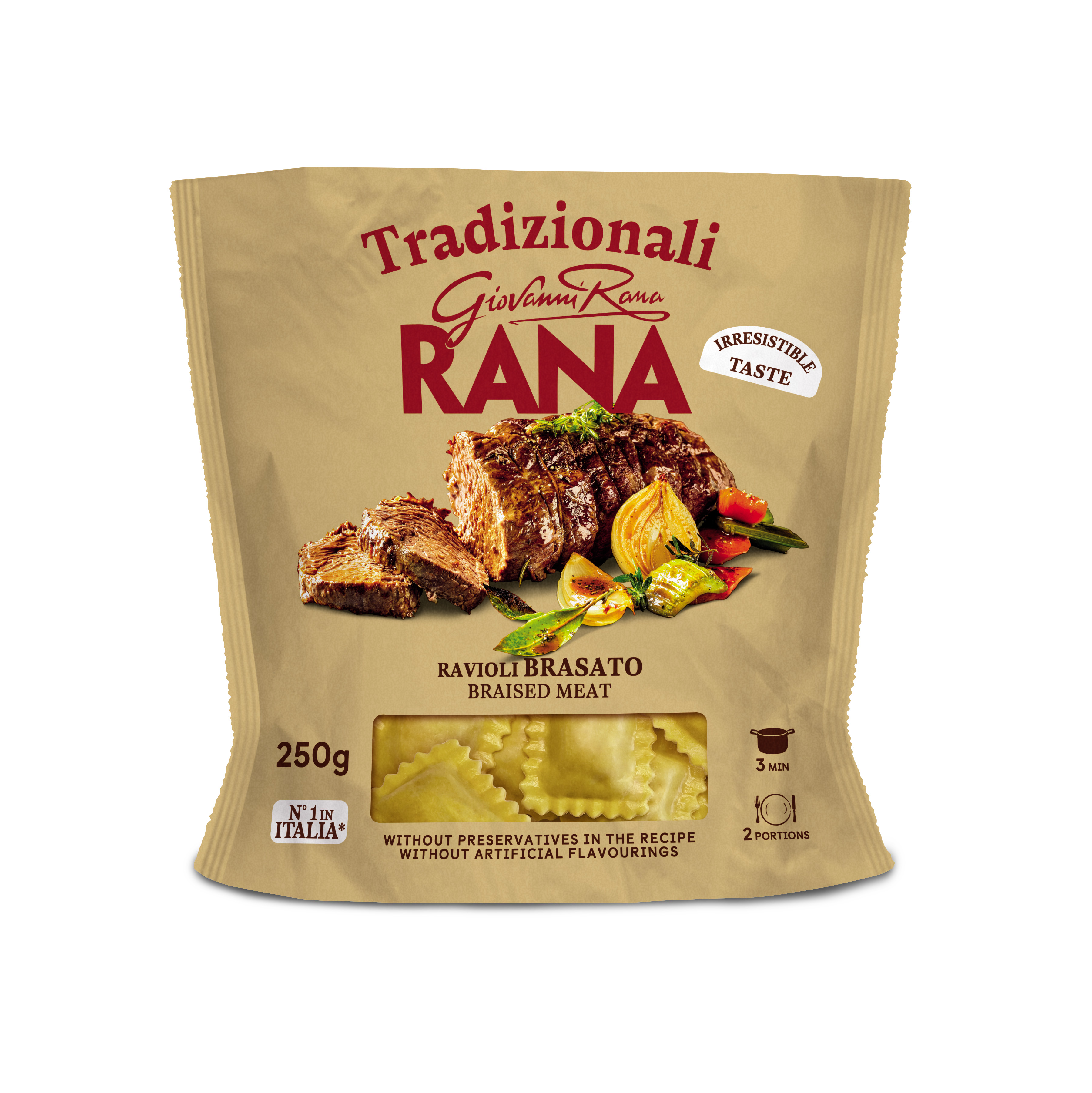 Ravioli z duszonym mięsem (świeże)