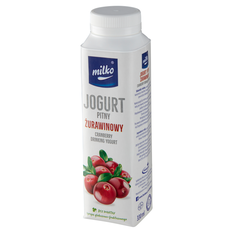 Jogurt pitny żurawinowy