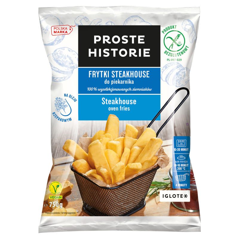 Frytki steakhouse do piekarnika bezglutenowe