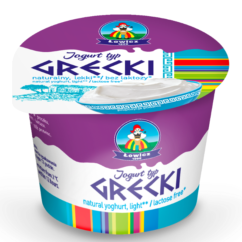 Jogurt grecki light 4% bez laktozy