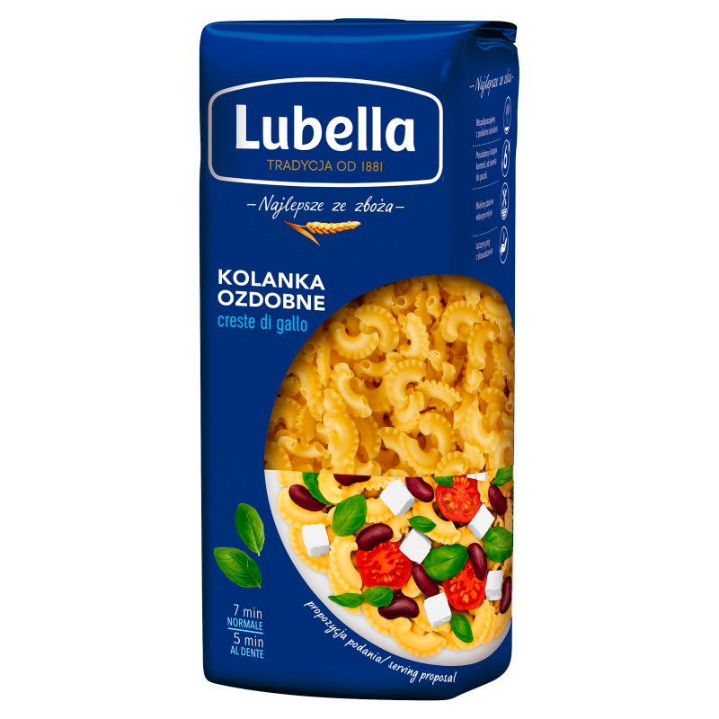 Makaron kolanka ozdobne (creste di gallo)