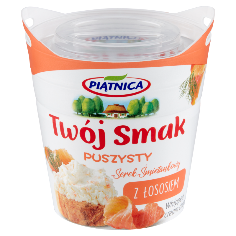 Puszysty Serek z łososiem