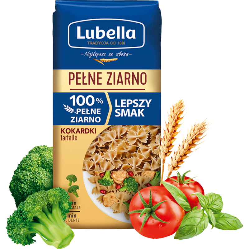 Makaron kokardki pełnoziarniste (farfalle)