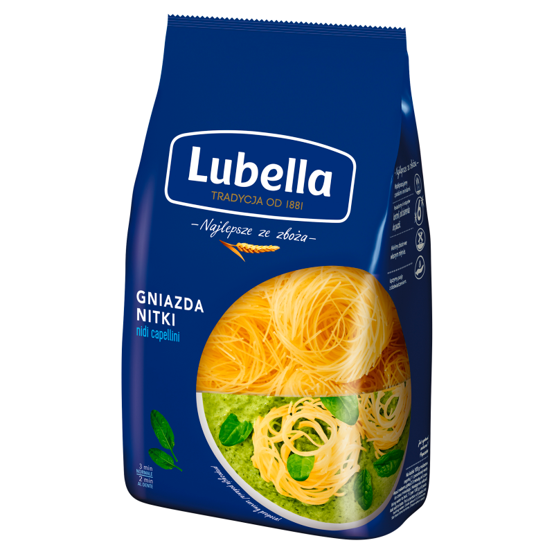 Makaron gniazda nitki (nidi capellini)