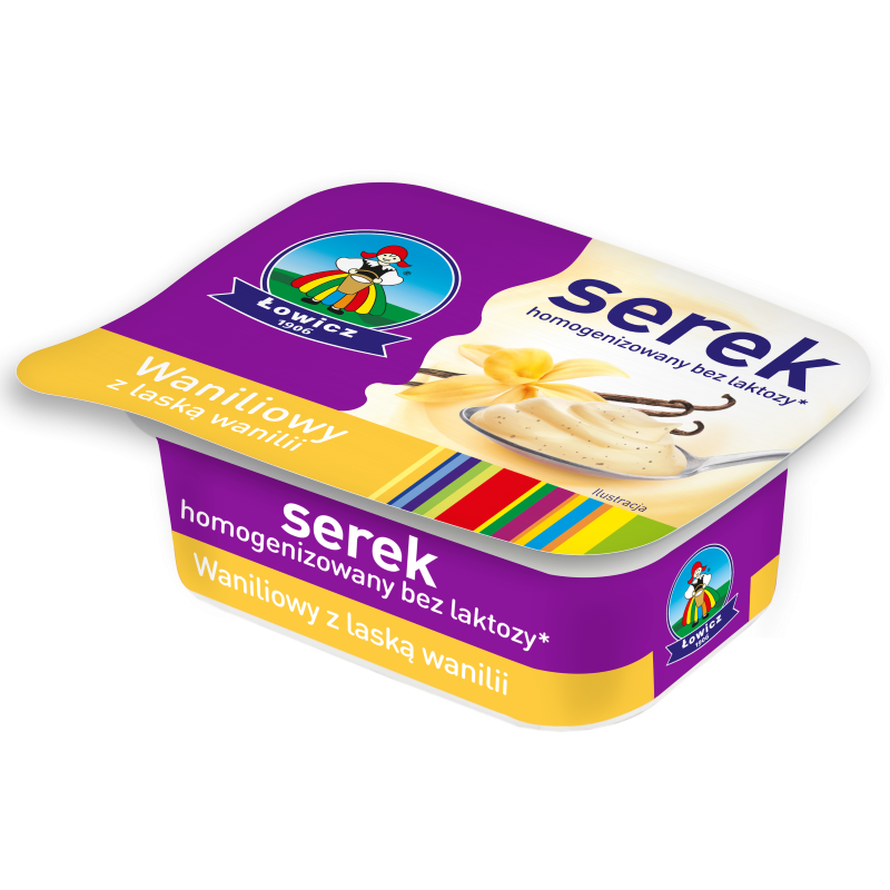 Serek homogenizowany waniliowy bez laktozy