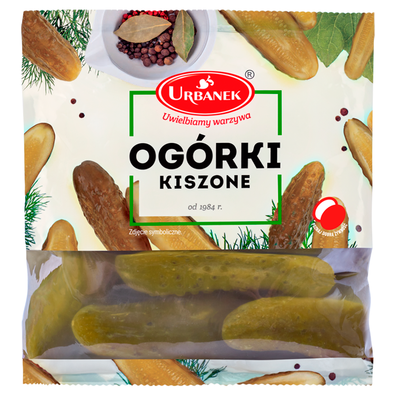 Ogórki kiszone (folia)