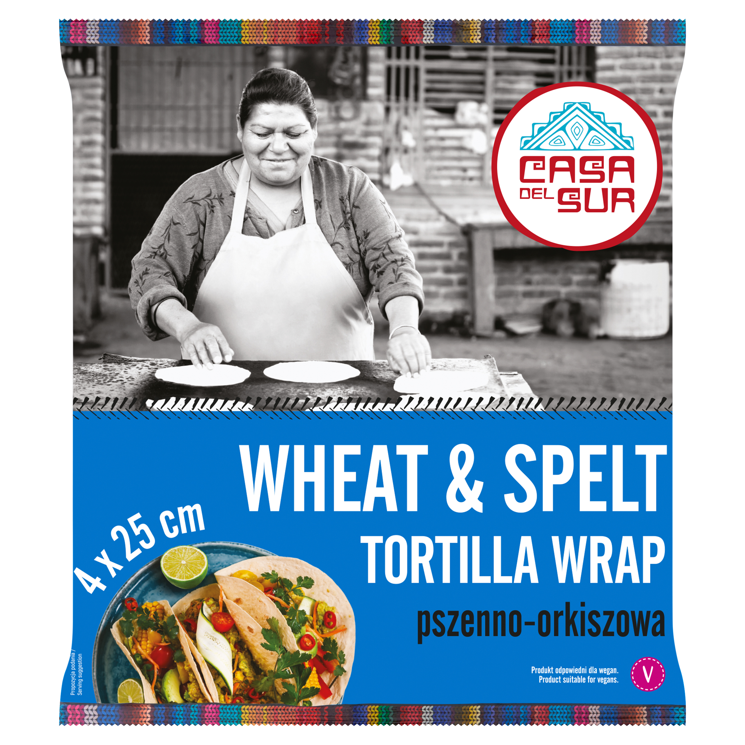 Tortilla pszenno-orkiszowa - 25 cm (4 szt.)