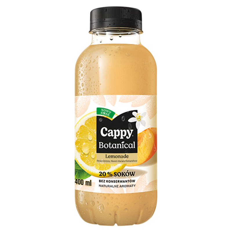 Lemoniada o smaku cytryny moreli i kwiatu pomarańczy