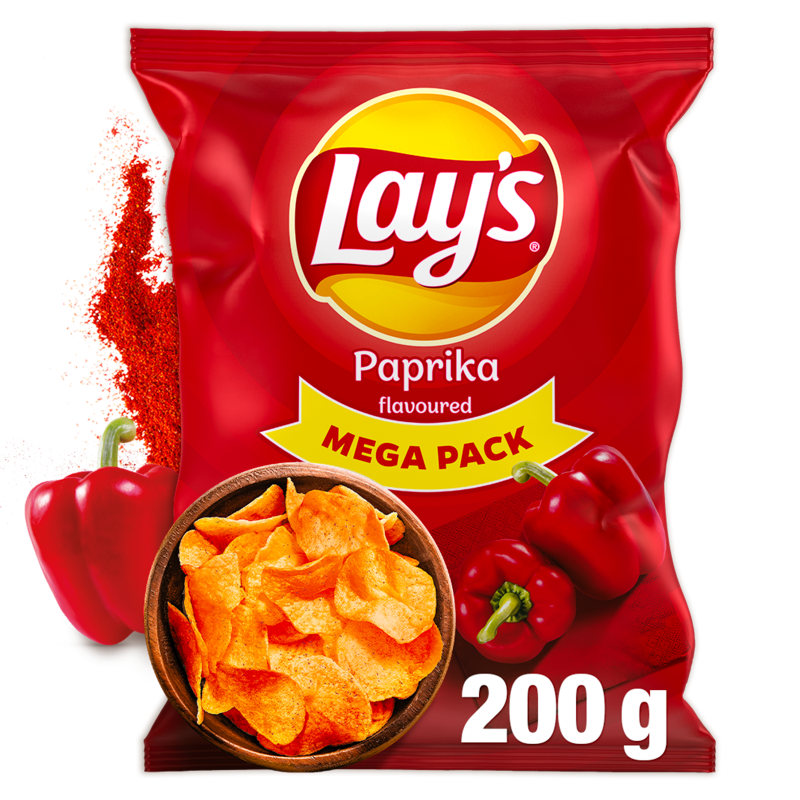 Chipsy ziemniaczane o smaku papryki