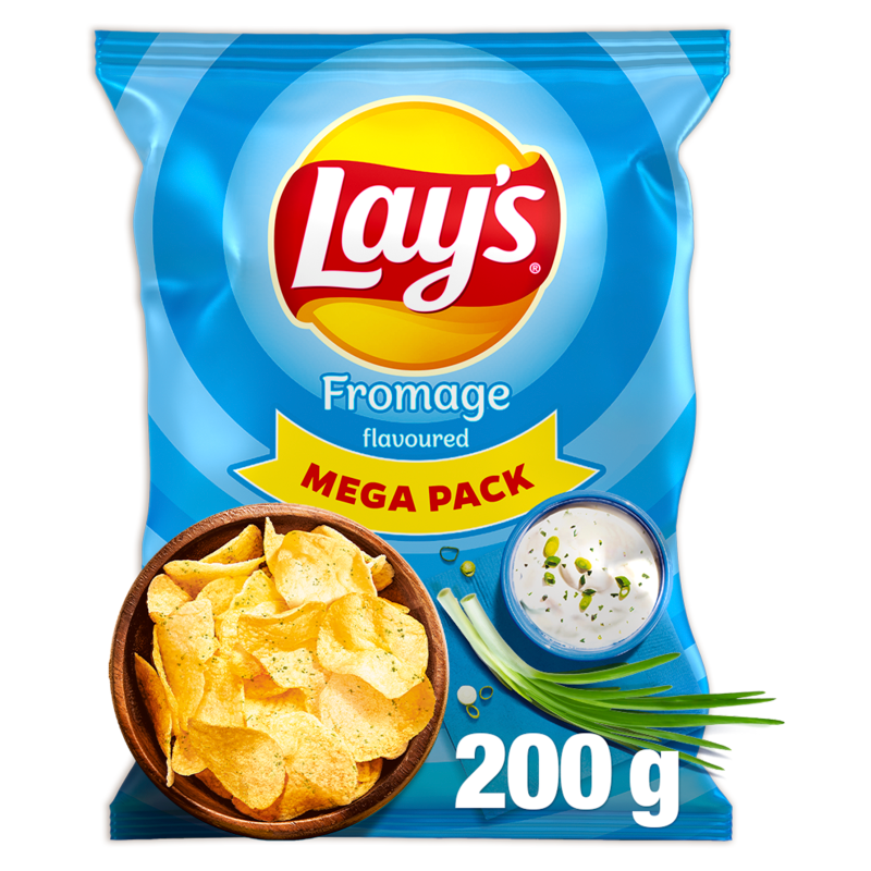 Chipsy ziemniaczane o smaku śmietankowego serka z ziołami