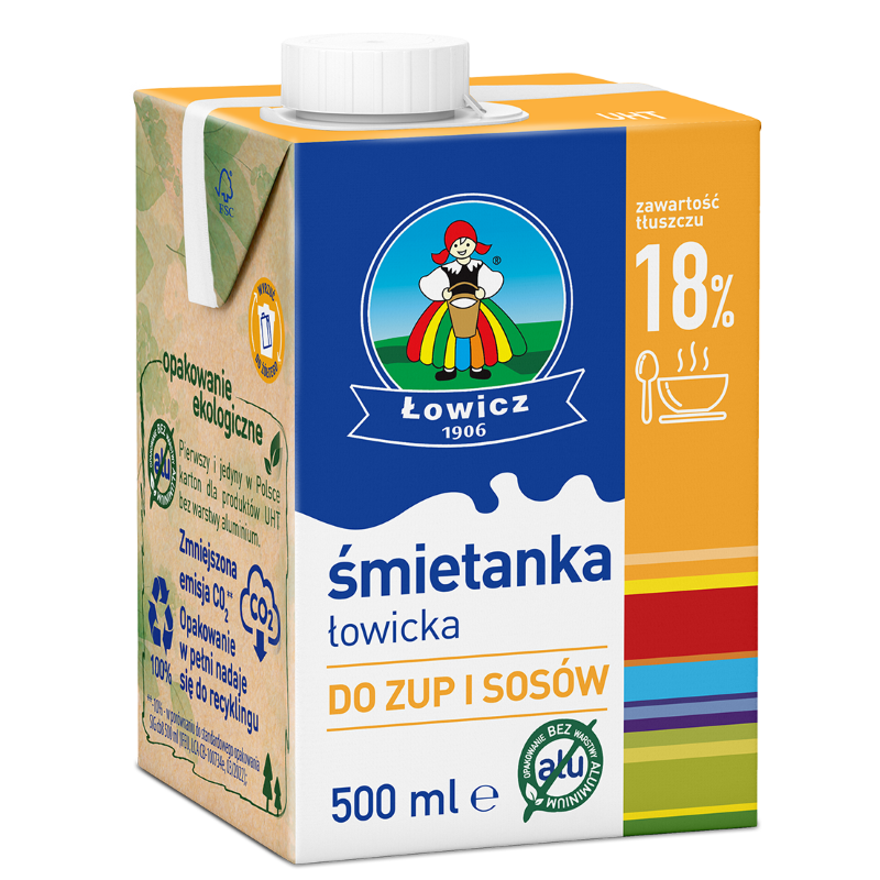Śmietanka Łowicka UHT 18%