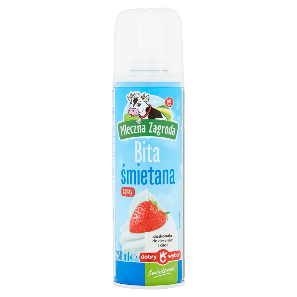Bita śmietana w sprayu