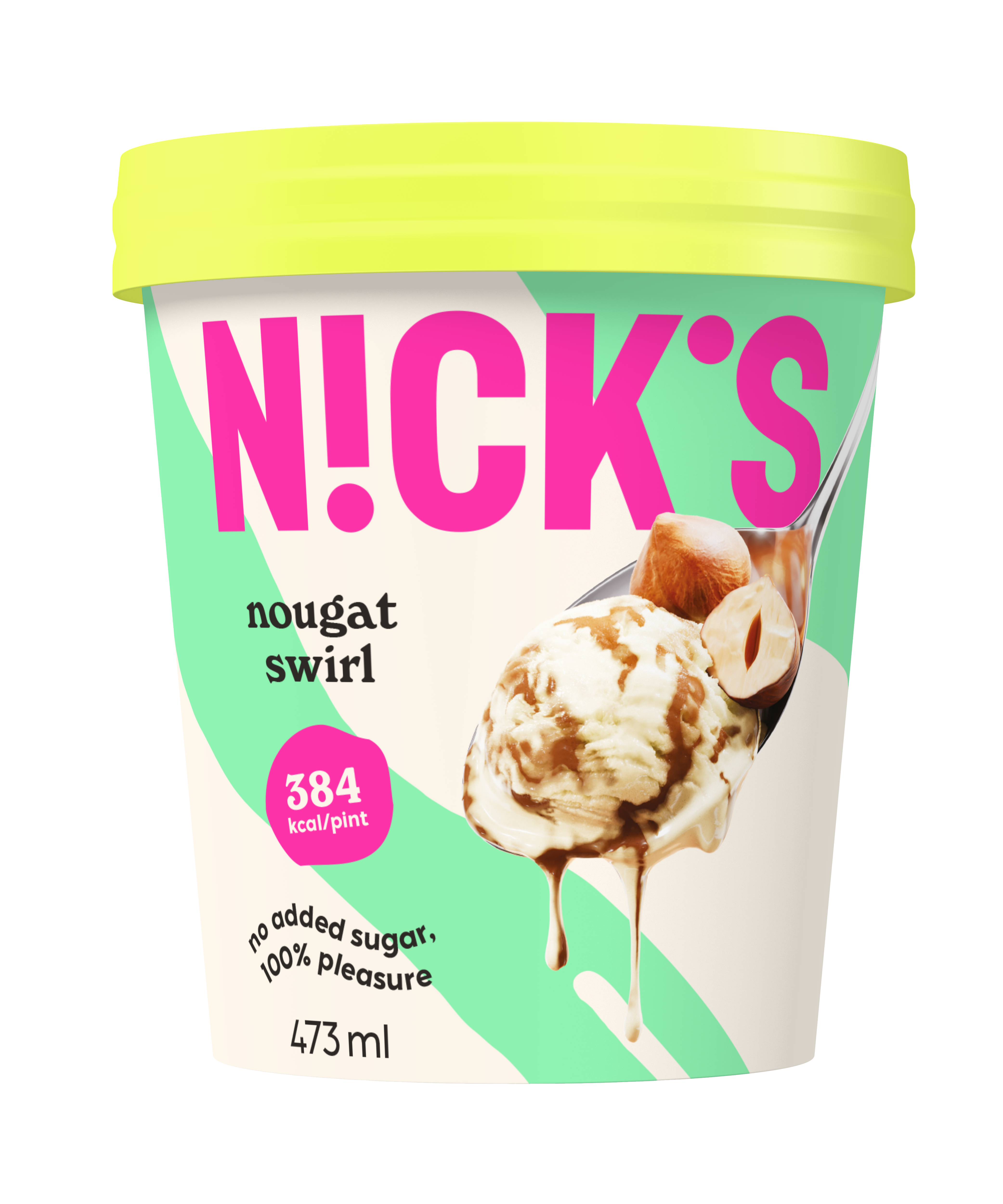 Lody waniliowe z polewą nugatową bez cukru