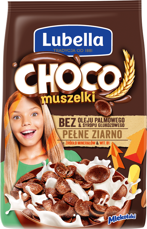 Płatki śniadaniowe czekoladowe Muszelki Choco