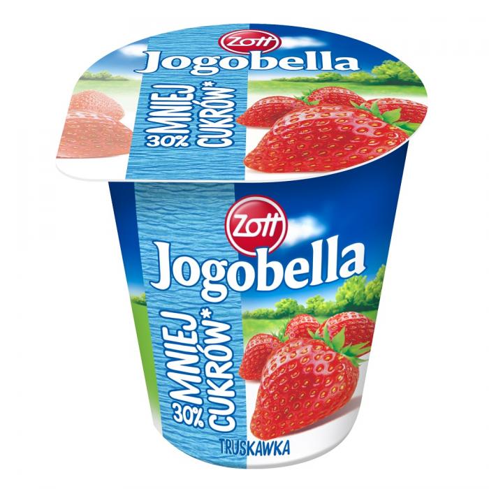 30% mniej cukrów Jogurt truskawkowy