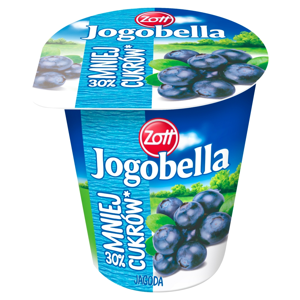 30% mniej cukrów Jogurt jagodowy