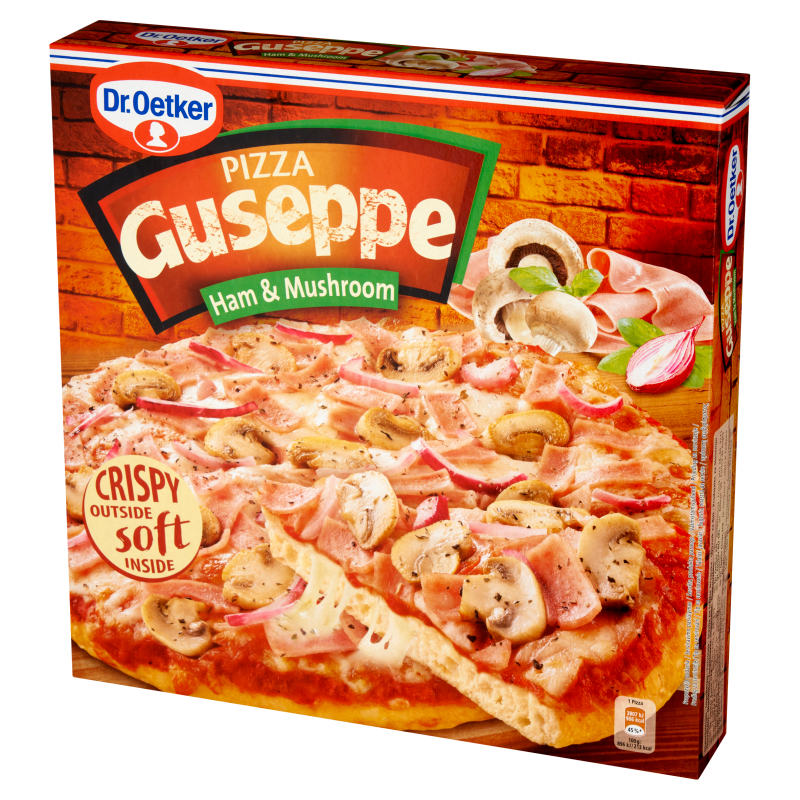 Pizza z szynką i pieczarkami