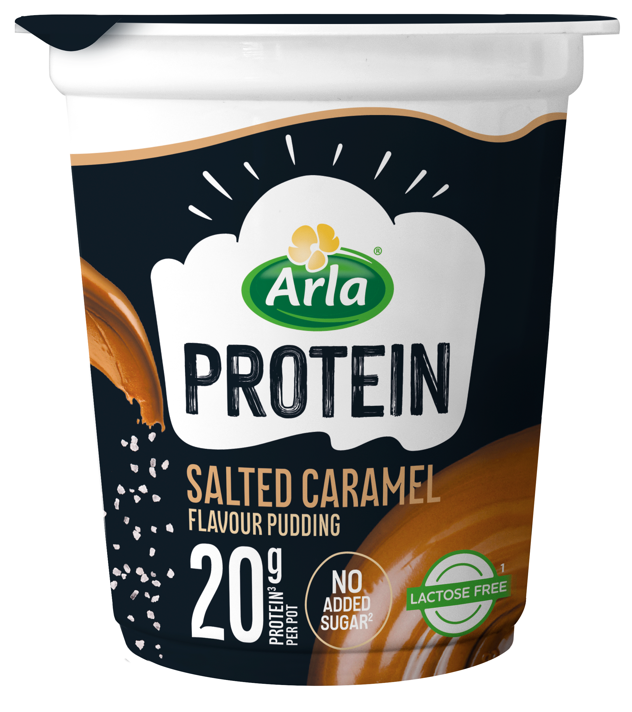 Pudding proteinowy o smaku słonego karmelu (bez laktozy)