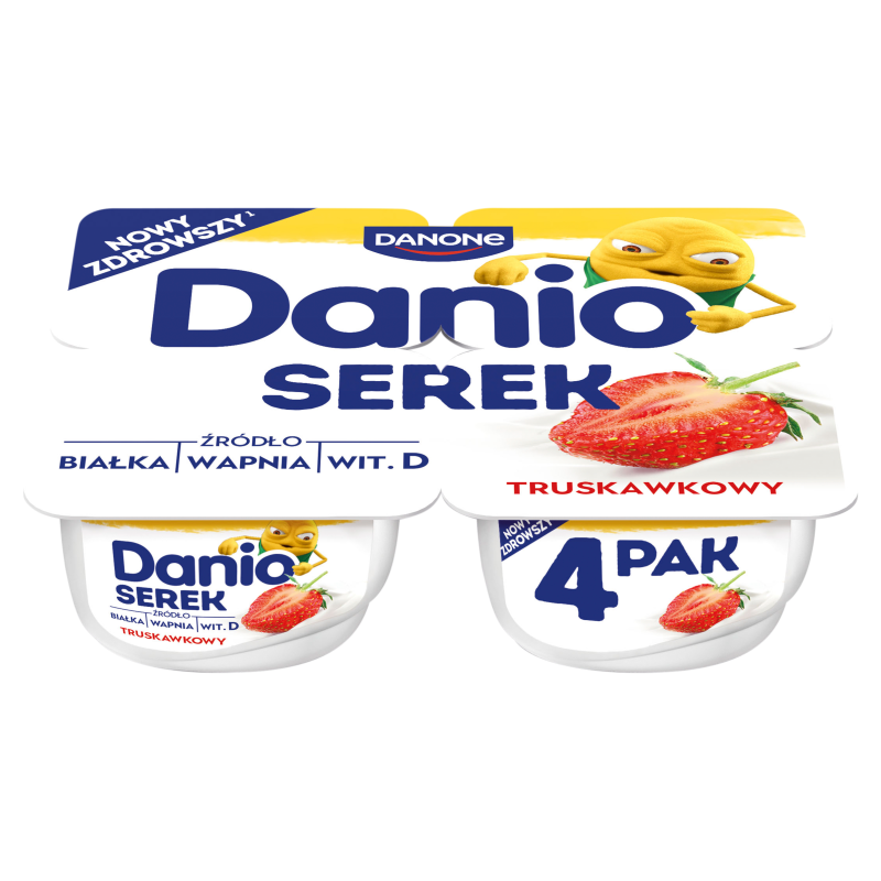 Serek homogenizowany truskawkowy (4x130g)