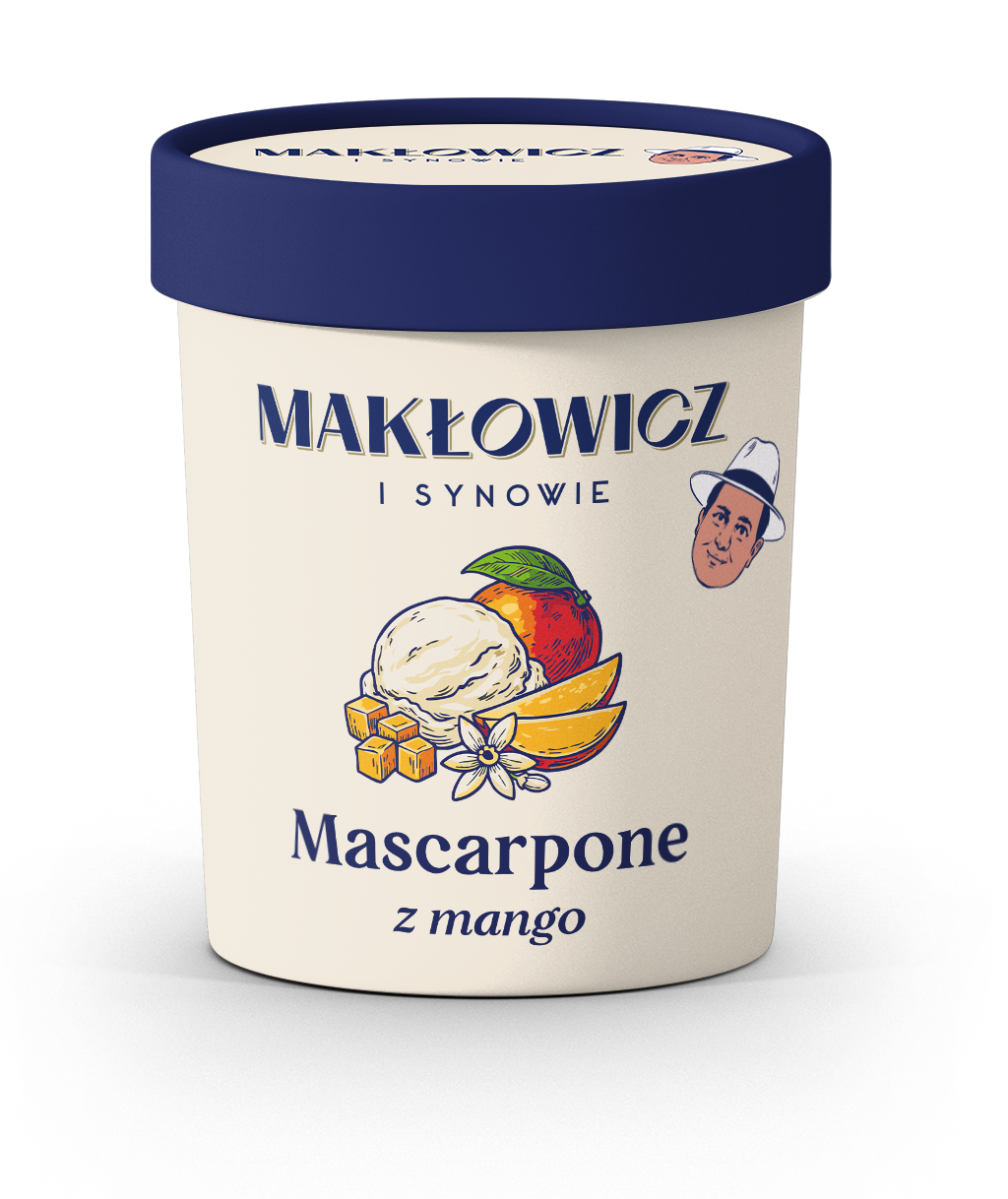 Lody mascarpone z mango