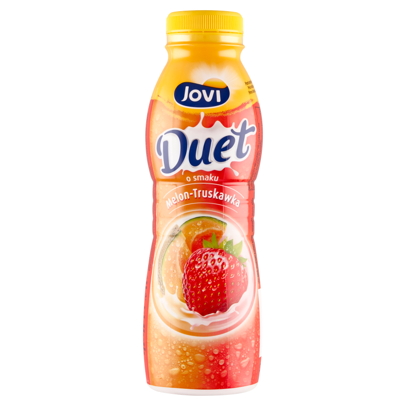 Napój jogurtowy o smaku melon-truskawka
