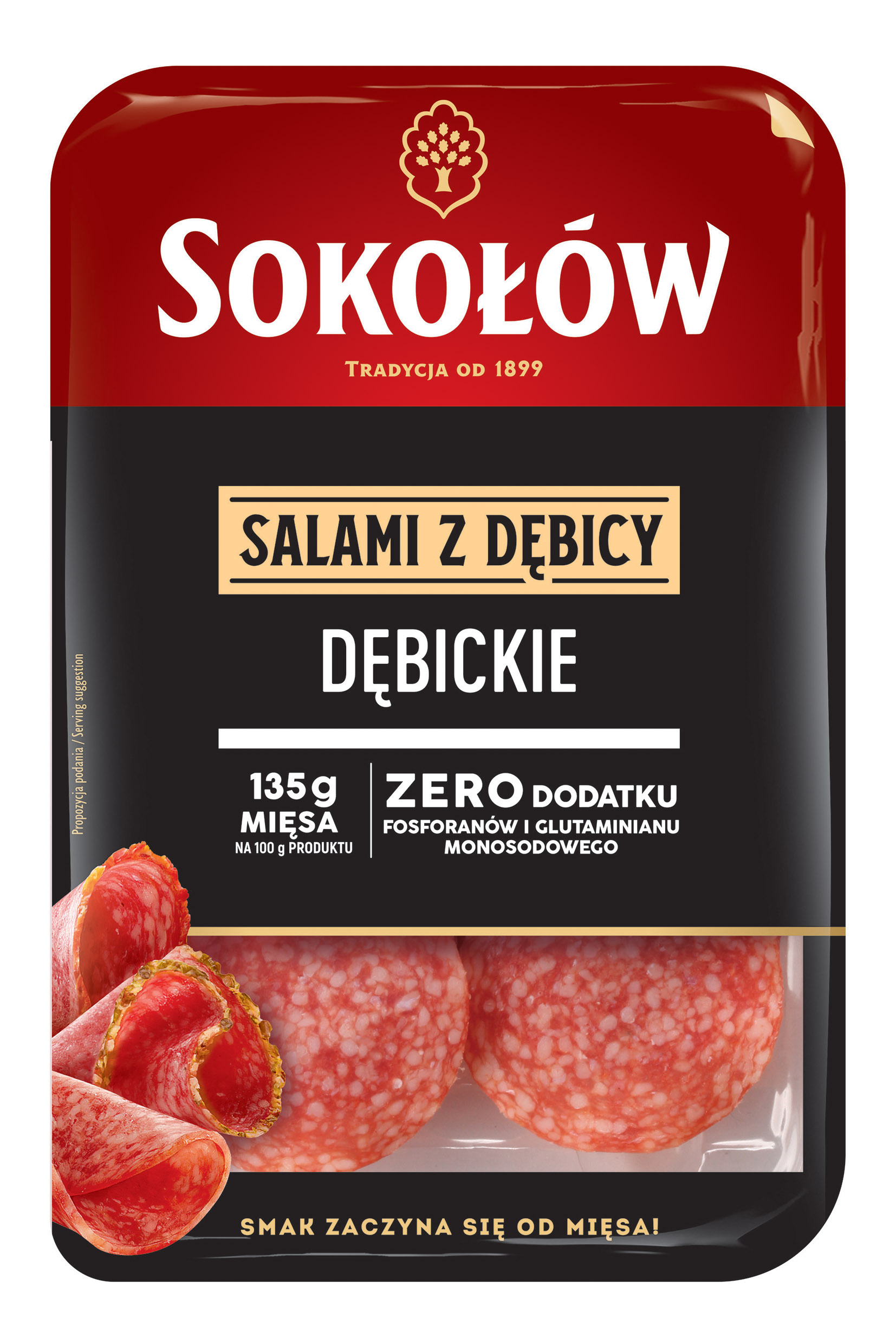 Salami dębickie - plastry