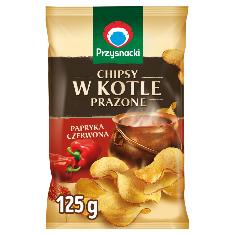 Chipsy w kotle prażone papryka czerwona