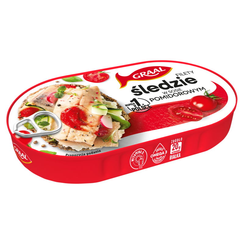 Filety ze śledzia w sosie pomidorowym