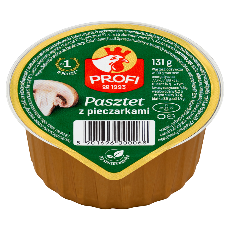 Pasztet Wielkopolski z drobiem i pieczarkami