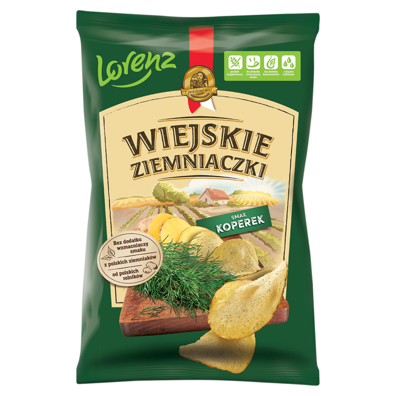 Chipsy ziemniaczane o smaku koperku