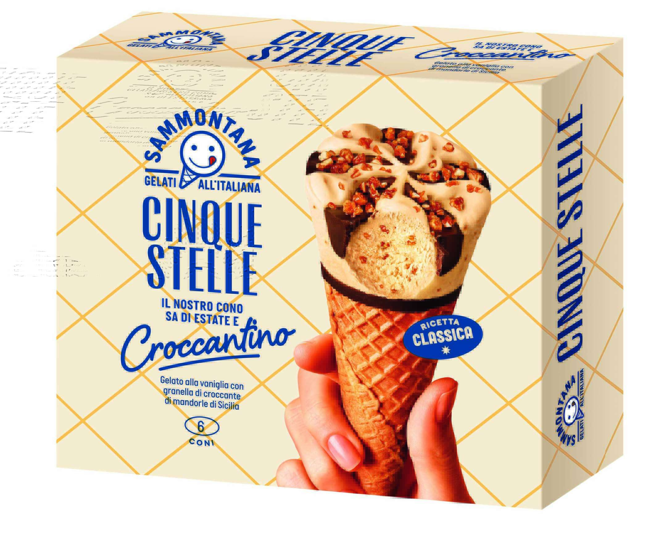 Lody waniliowe z dodatkami CROCCANTINO 6 szt.