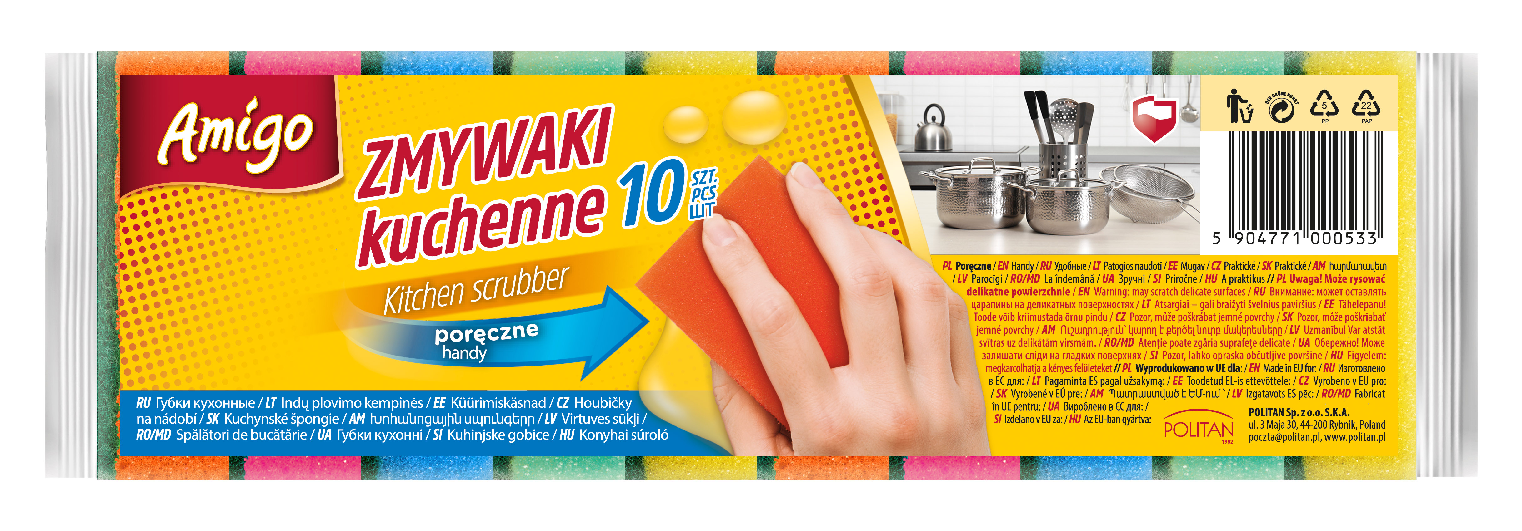 Zmywak kuchenny 10 szt.