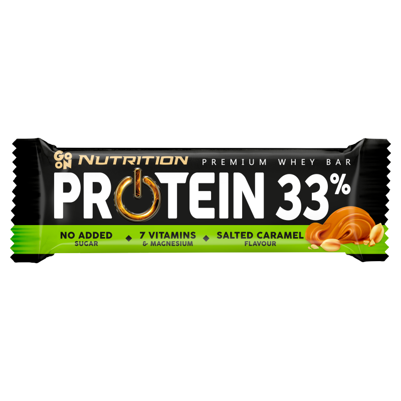 Baton proteinowy 33% słony karmel