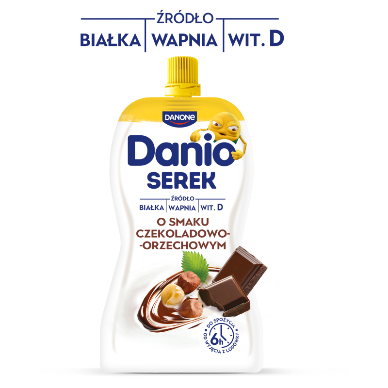Serek homogenizowany o smaku czekoladowo-orzechowym w saszetce