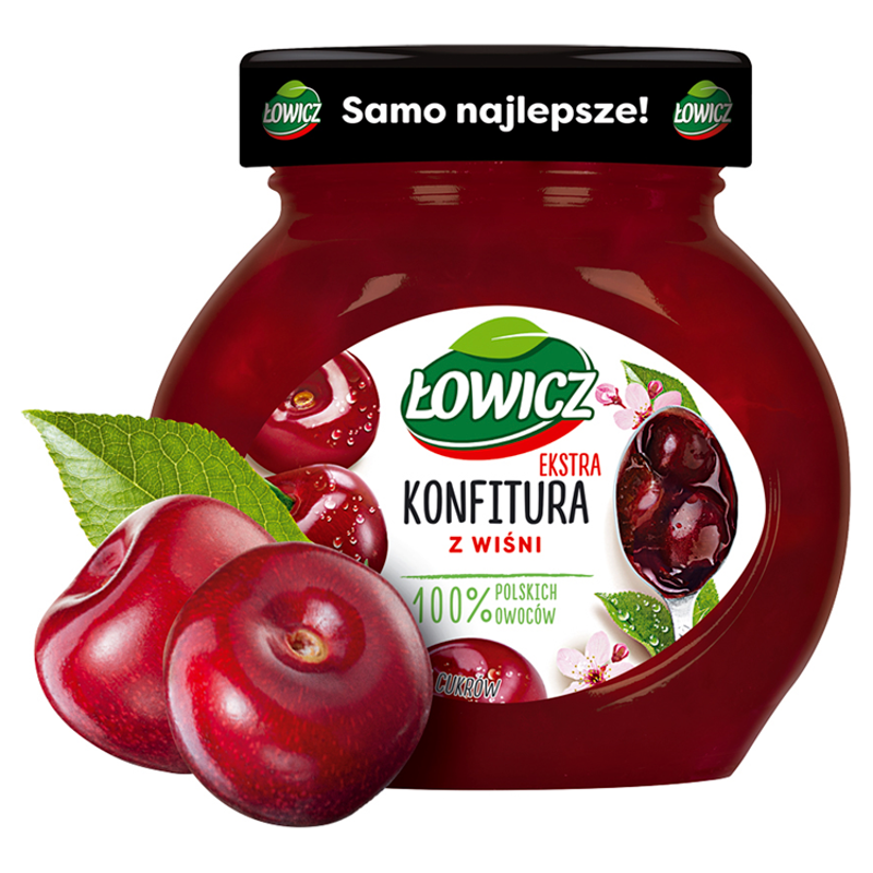 Konfitura extra z wiśni niskosłodzona