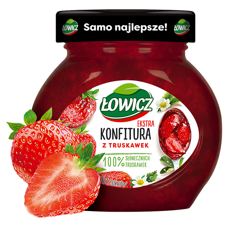 Konfitura extra z truskawek niskosłodzona