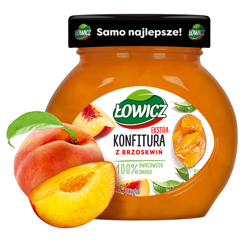 Konfitura extra z brzoskwiń niskosłodzona