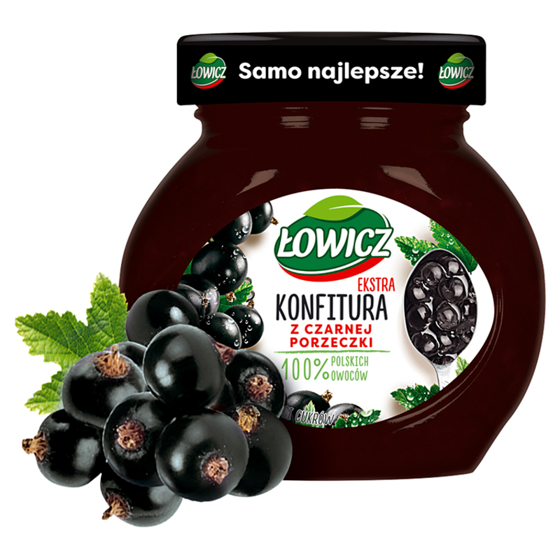 Konfitura extra z czarnych porzeczek niskosłodzona