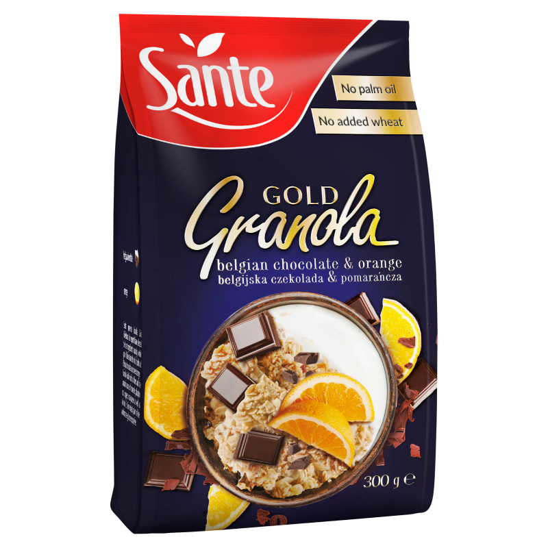 Granola z belgijską czekoladą i pomarańczami