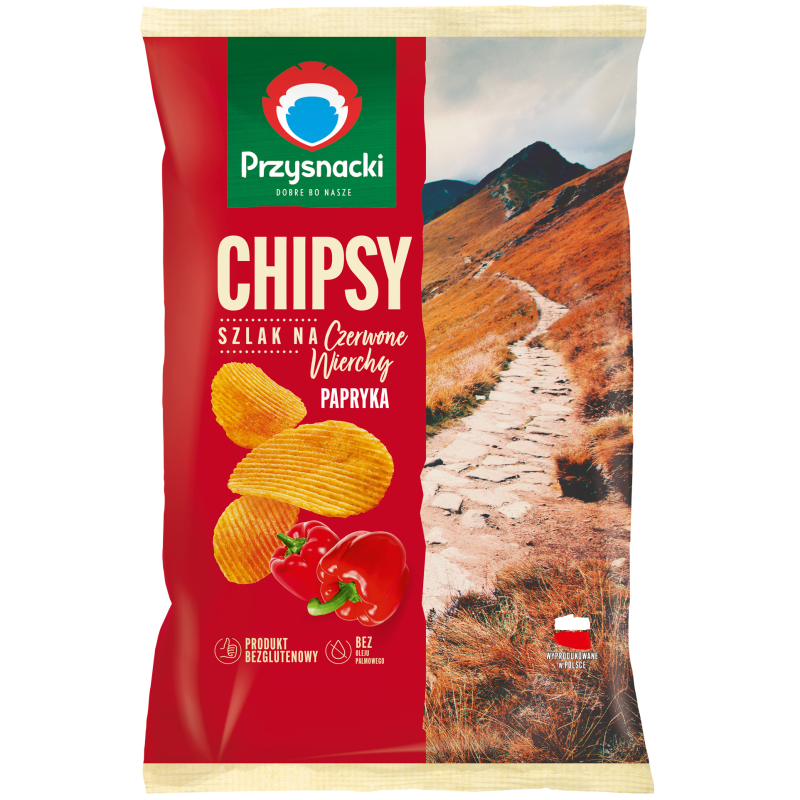 Chipsy o smaku papryki