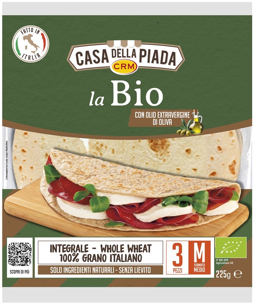 Piadina pszenna pełnoziarnista BIO (3 szt.)