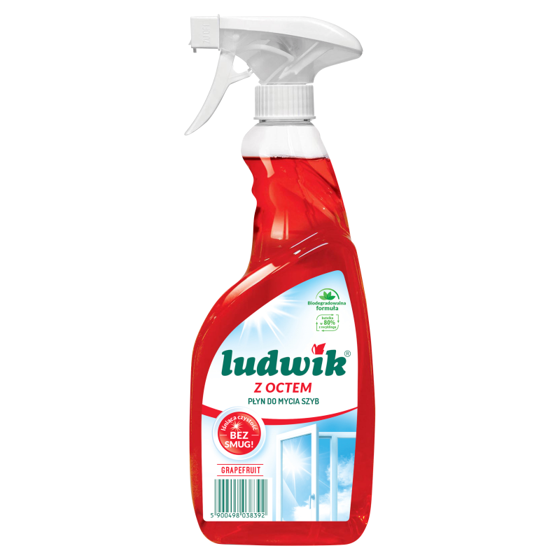 Płyn do mycia Szyb i Glazury z Octem Grapefruit w sprayu 600ml